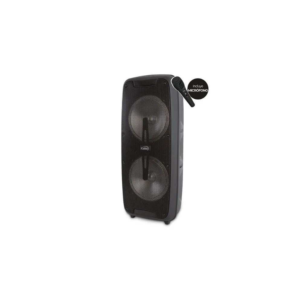Parlante Kalley Bsk 15W Rms 200W Pmpo Bluetooth Luces Led 2X8"
