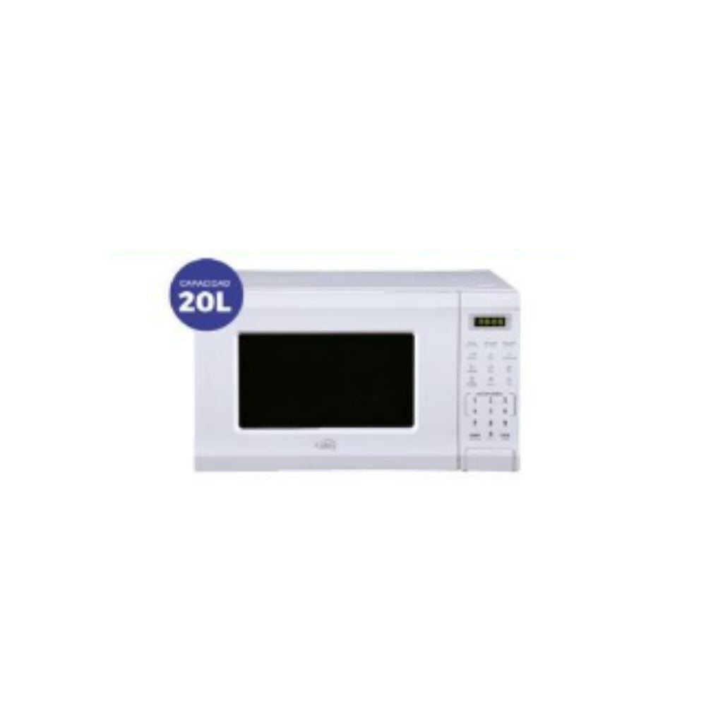 Microondas Kalley 20 Litros Digital Blanco Con Panel Tactil