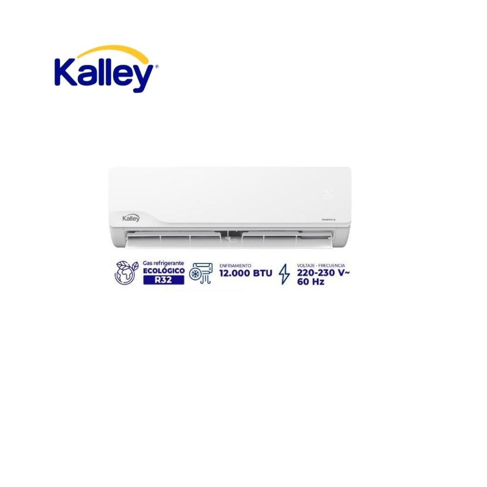 Aire Acondicionado Inverter Kalley 12000 Btu Frio Split R32 Eficiente