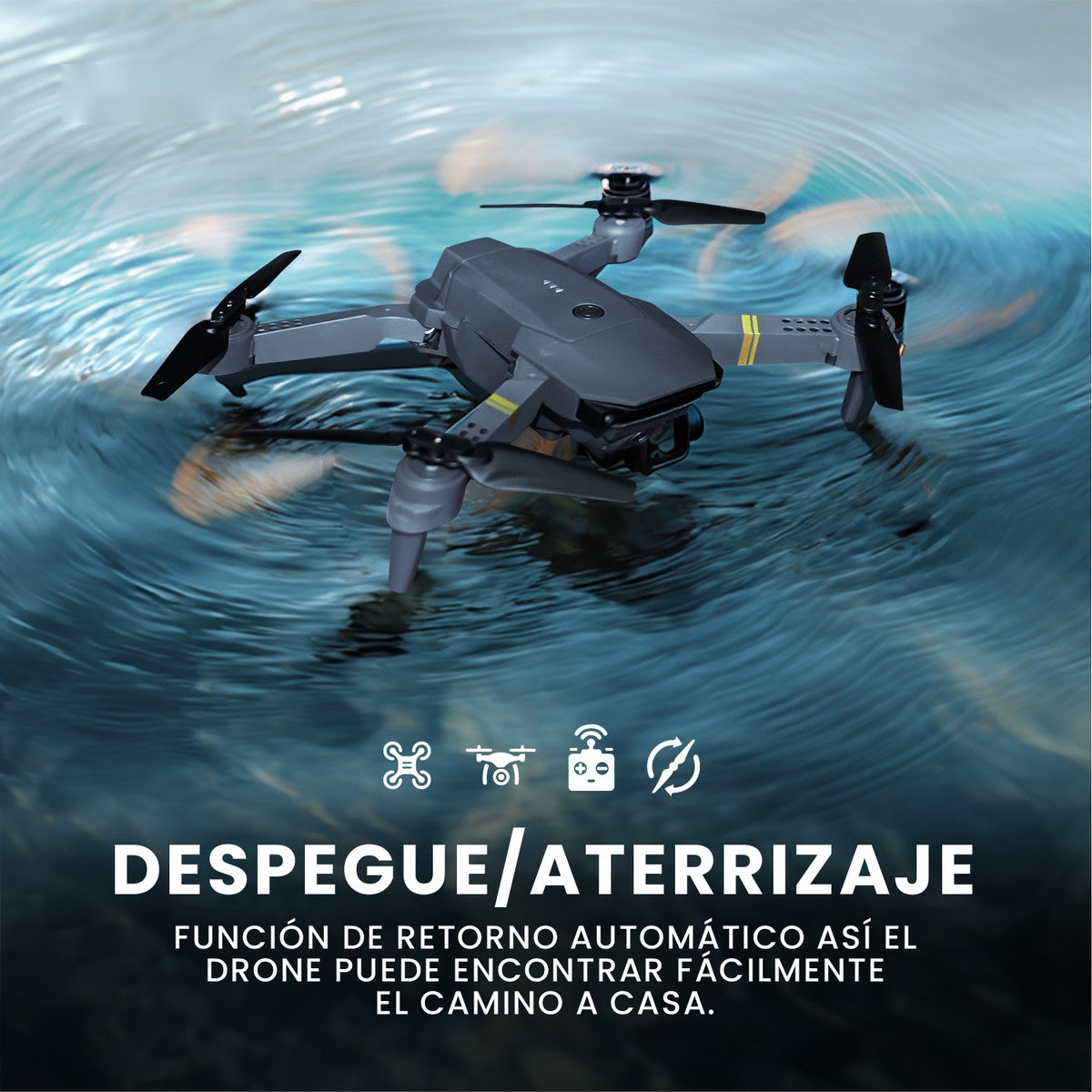 Drone Juguete Para Principiantes Aprendizaje Con Camara Acrobacias
