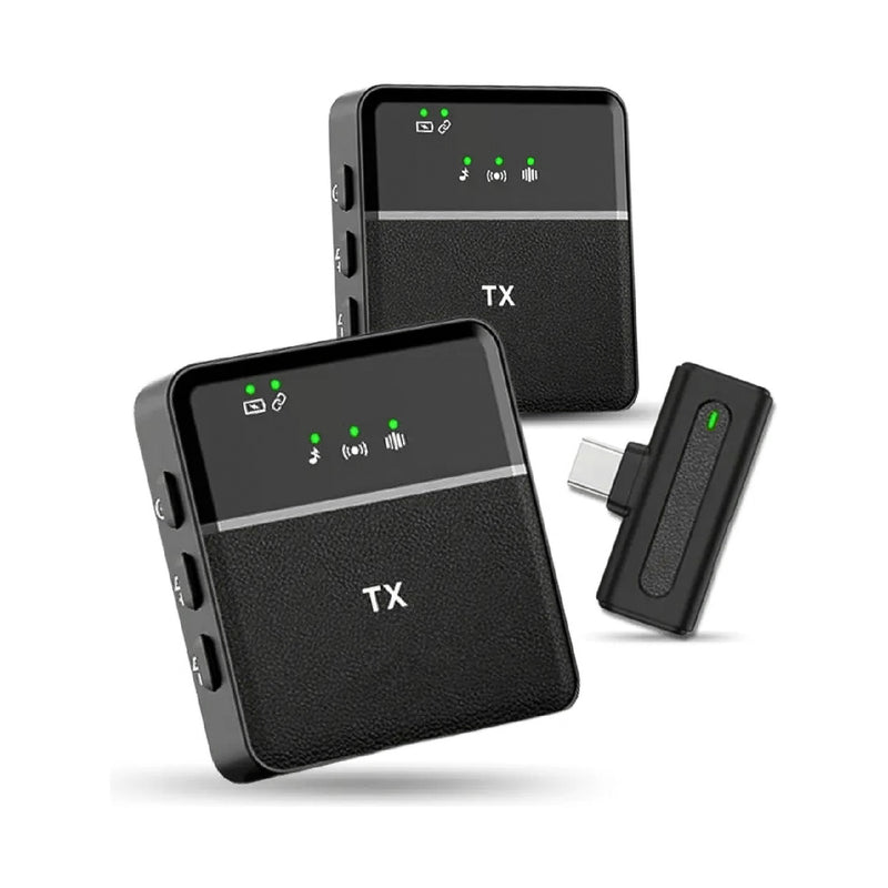 Microfono De Solapa Profesional Inalambrico Audio Claro Reduccion De Ruido Compatible Android Y Ios