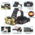 Linterna Minera Recargable Ciclismo 5000 Lumenes Para Cabeza