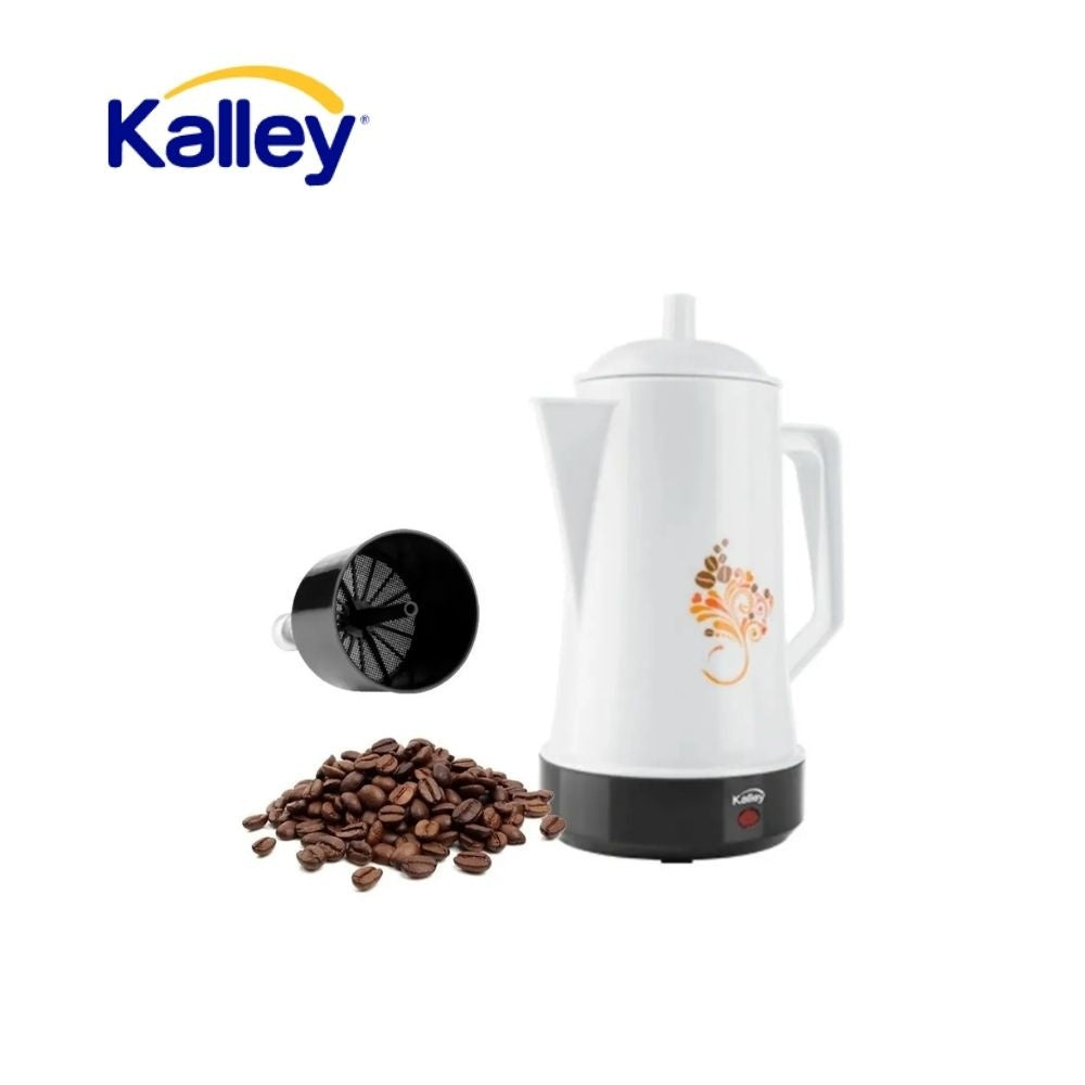 Cafetera Electrica Kalley Percoladora 12 Tazas Blanca Practica Y Duradera