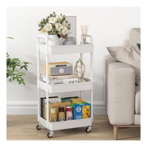 Organizador Estante 3 Niveles Con Ruedas Para Hogar