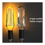Direccionales Led Cristal Lujo Para Moto Universal Original