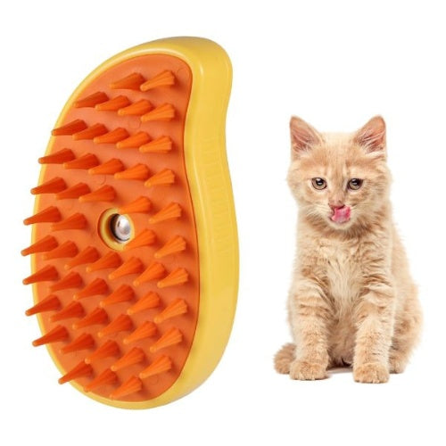 Cepillo Vapor 3 En 1 Para Mascotas Quita Pelo Masaje