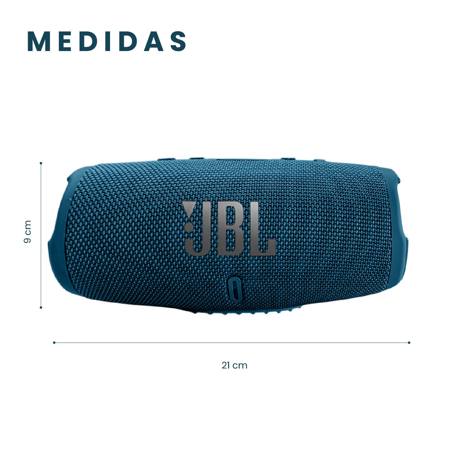Parlante Jbl Charge 5 Replica 1.1 - Sonido Potente, Bluetooth, Portatil Azul
