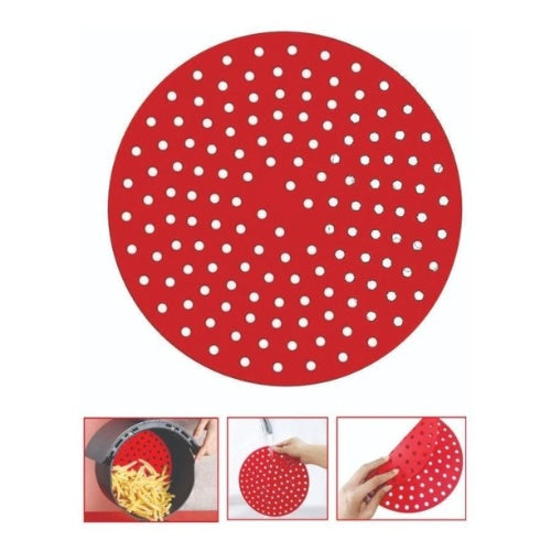 Tapete En Silicona Fondo Para Olla Freidora Air Fryer 20Cm