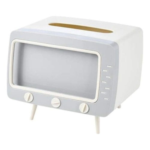 Servilletero De Mesa Hogar Con Soporte De Celular Diseno Tv