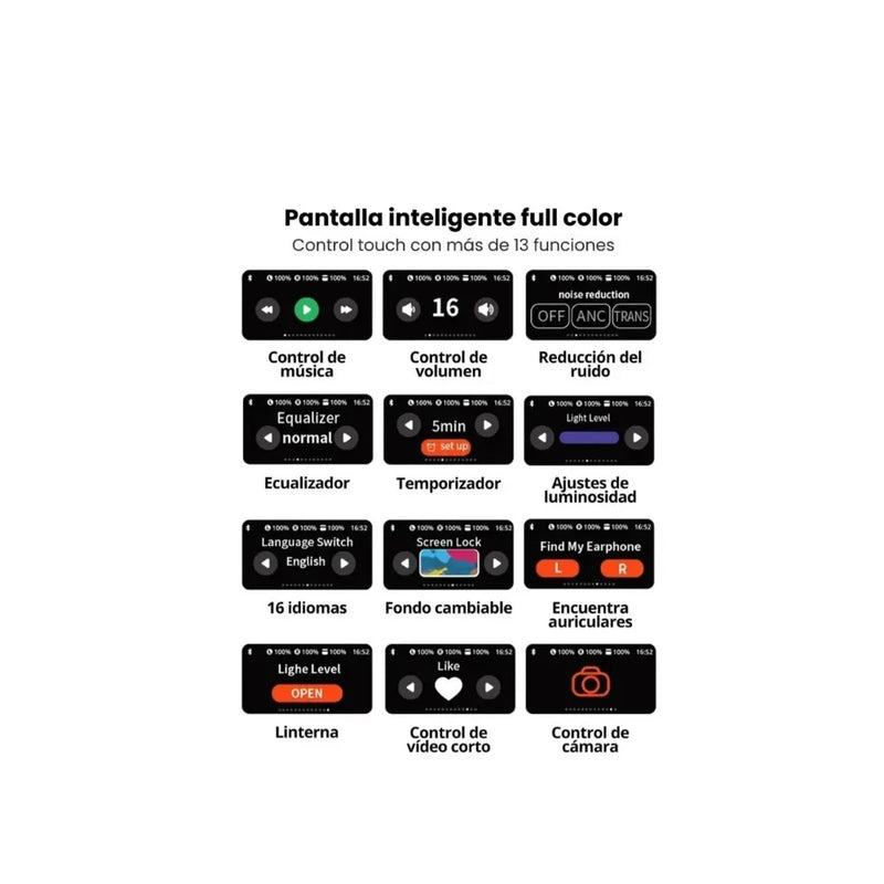 Audifonos Airpods Pro 2Da Generacion Con Pantalla Tactil 1.1