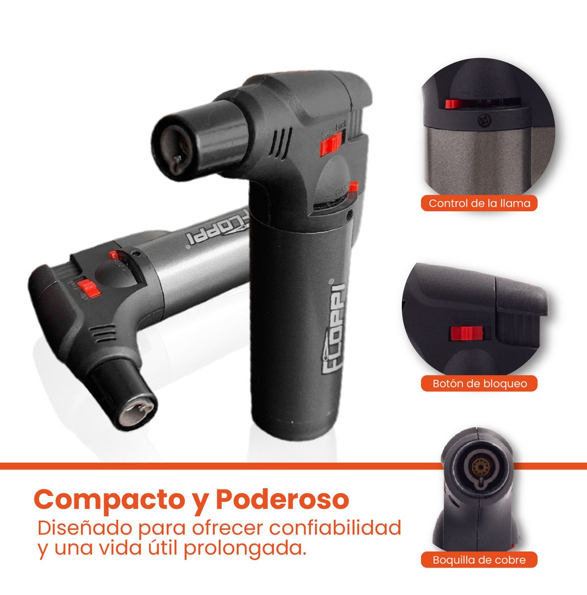Flameador Encendedor Portatil Soplete Mini Flopp