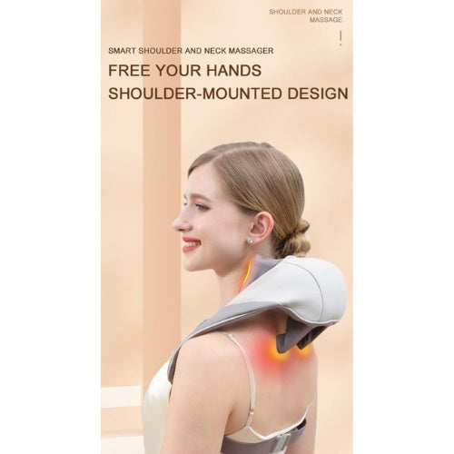 Masajeador Cervical De Cuello Espalda Recargable Calor Premium