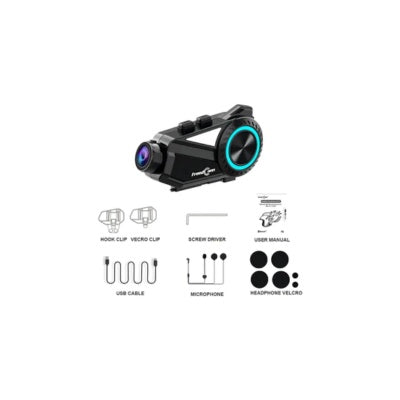 Intercomunicador Moto Freedconn R3 Con Camara Full Hd, Bluetooth, Impermeable