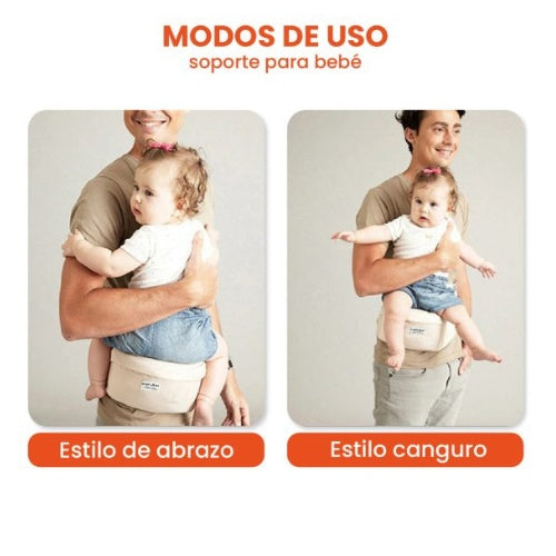 Cargador Canguro De Cintura Ergonomico Para Bebes 0 A 4 Anos
