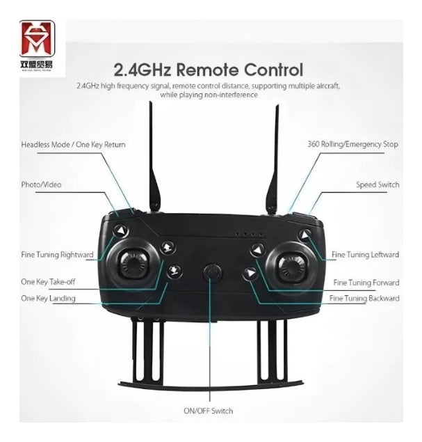 Drone Juguete Para Principiantes Doble Camara Infantil Plegable