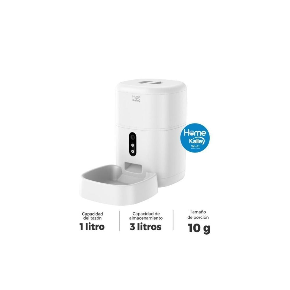 Comedero Automatico Inteligente Kalley Wifi 3L Para Perros Y Gatos