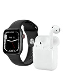 Smartwatch Series 8 Sport Con Audifono Recargable Gr88 Doble Pulso Negro