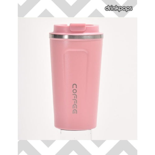 Vaso Termico Para Cafe Acero Inoxidable Premium Color Rosa Coffee