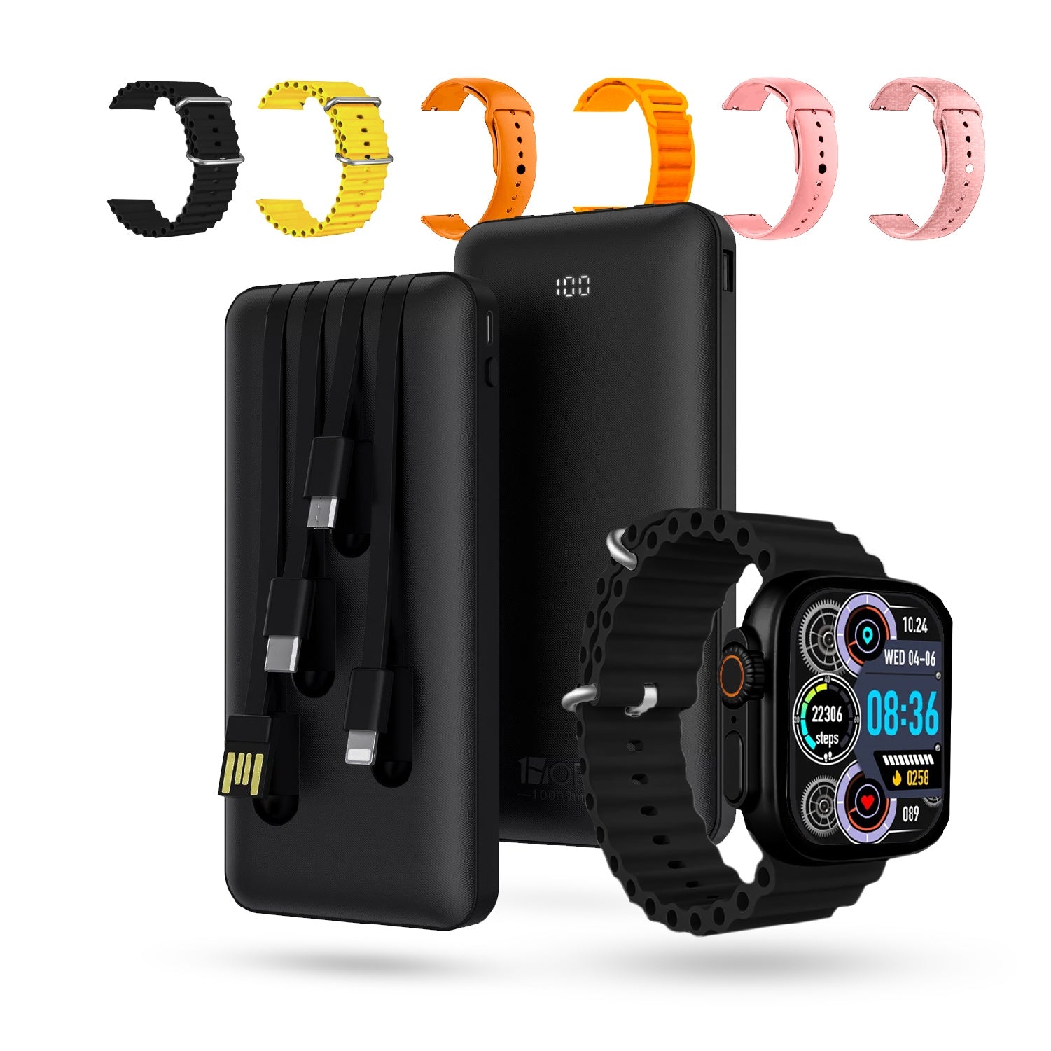 Smartwatch Deportivo Con 7 Pulsos Contesta Llamadas Con Bateria Portatil Para Celular