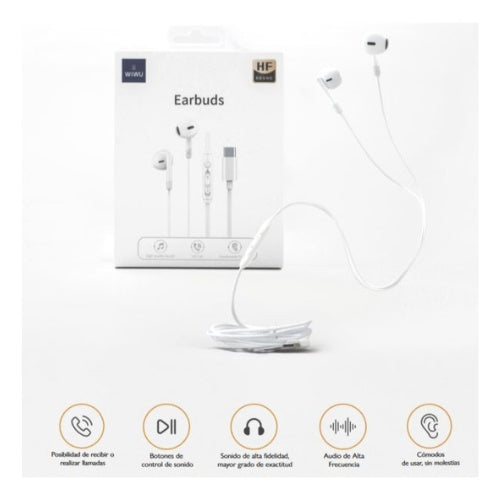 Audifonos Ear Buds Tipo C / Compatible Con Iphone