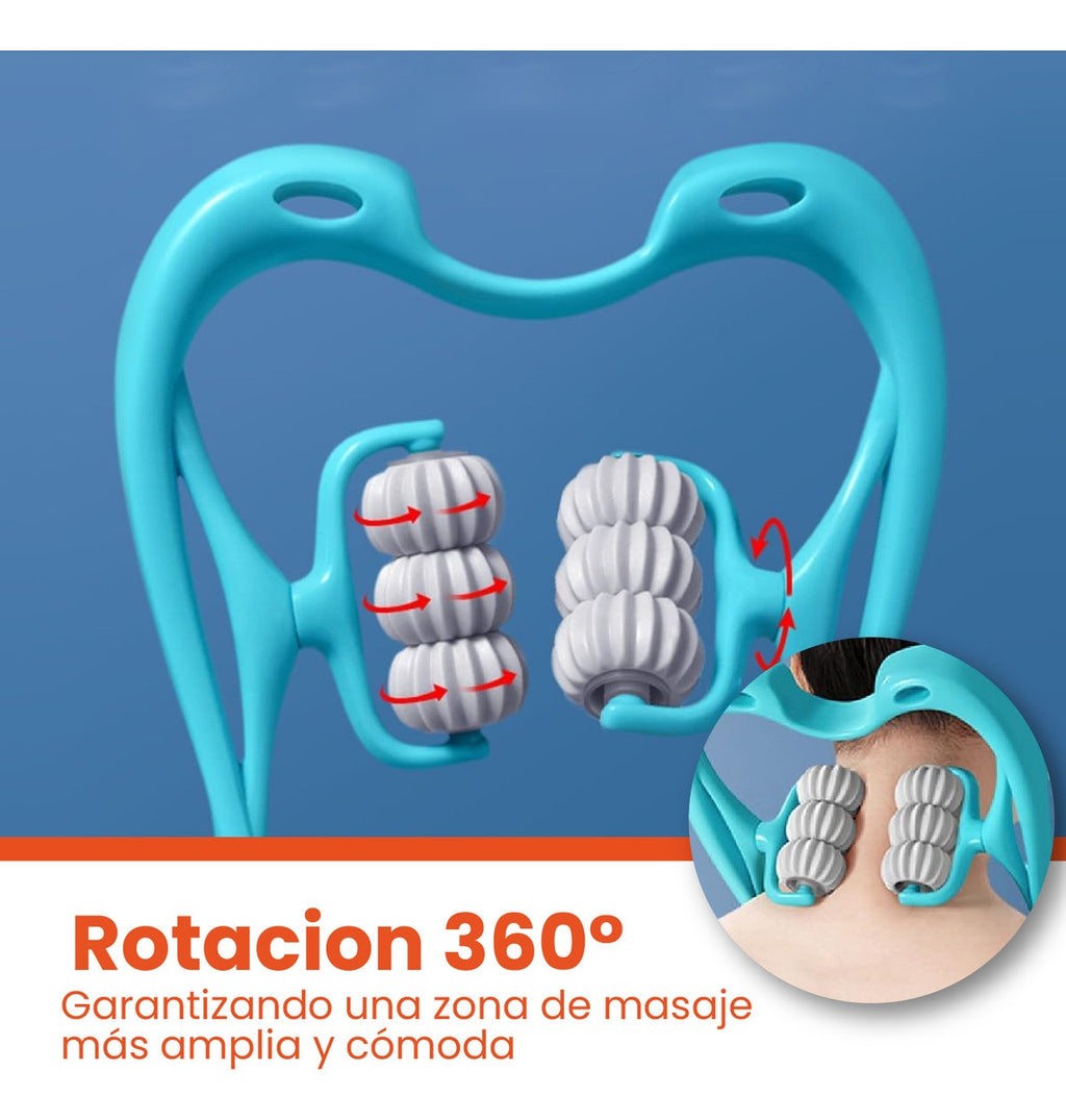 Masajeador Manual De Cuello Relajante Alivia Dolor Cansancio