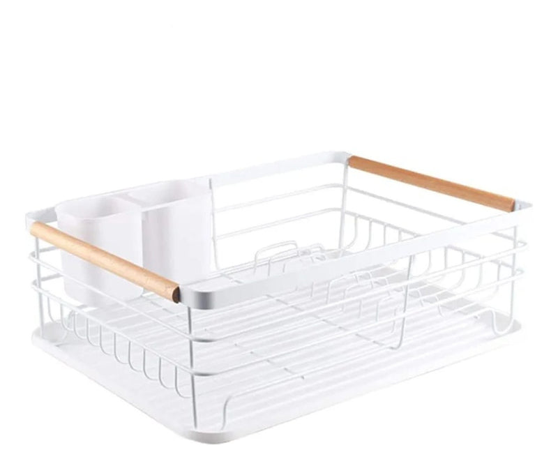 Platero Escurridor Para Cocina Practico Elegante Blanco En Acero