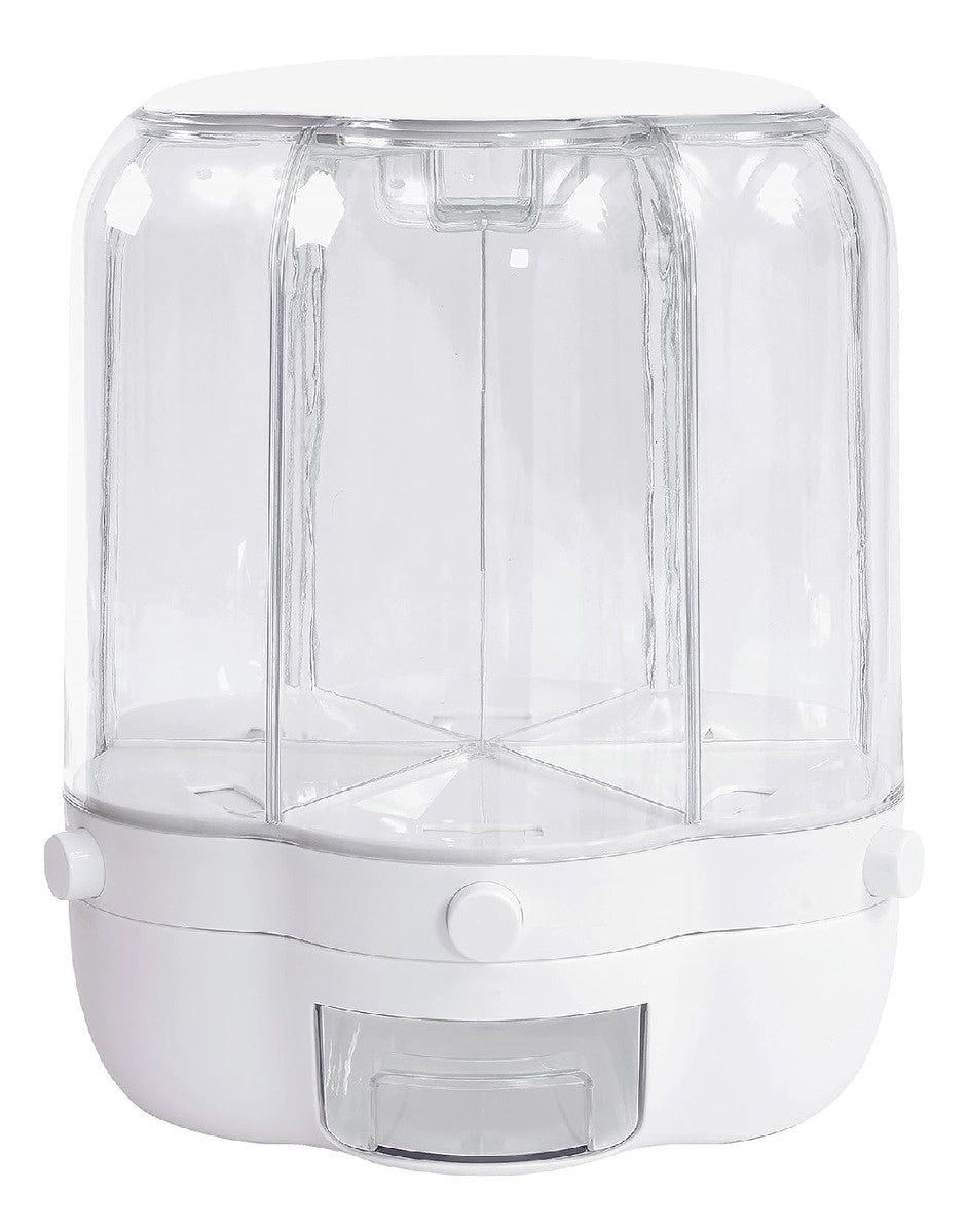 Dispensador Recipiente X6 Espacios Para Granos Cereales Giratorio Innovo Home Gb6