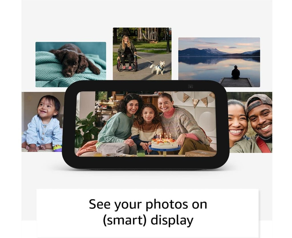 Amazon Echo Show 5 (Modelo Reciente) Pantalla Inteligente Con 2X Bajo Sonido Claro Negro