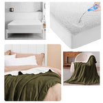 Combo Protector De Colchon Antifluido + Cobija Termica Ovejera Doble Faz 180 X 240