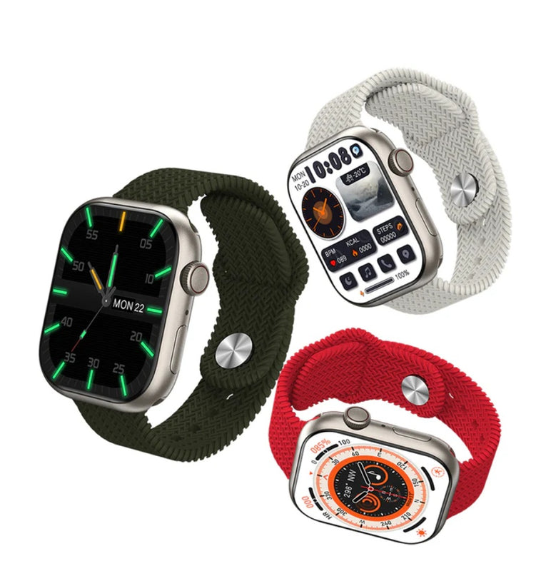 Reloj Inteligente Amoled H9 Plus Pulso Siliconado Verde Mobulaa Llamadas