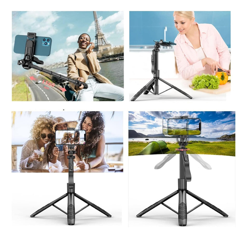 Palo Selfie Tripode Aluminio Extra Largo Profesional 160Cm