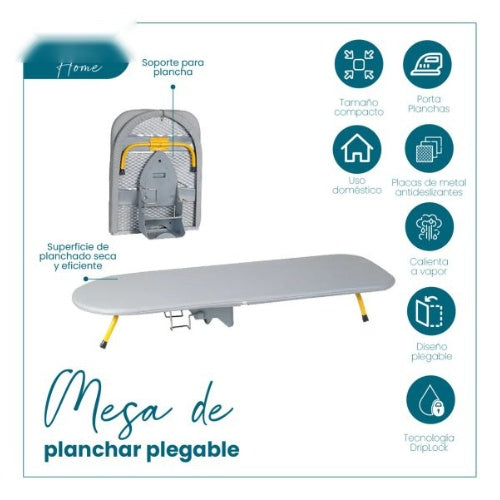 Mesa De Planchar Plegable No Ocupa Espacio Porta Plancha