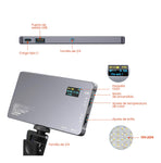 Panel De Luz Portable Digital Rgb Profesional Ajustable