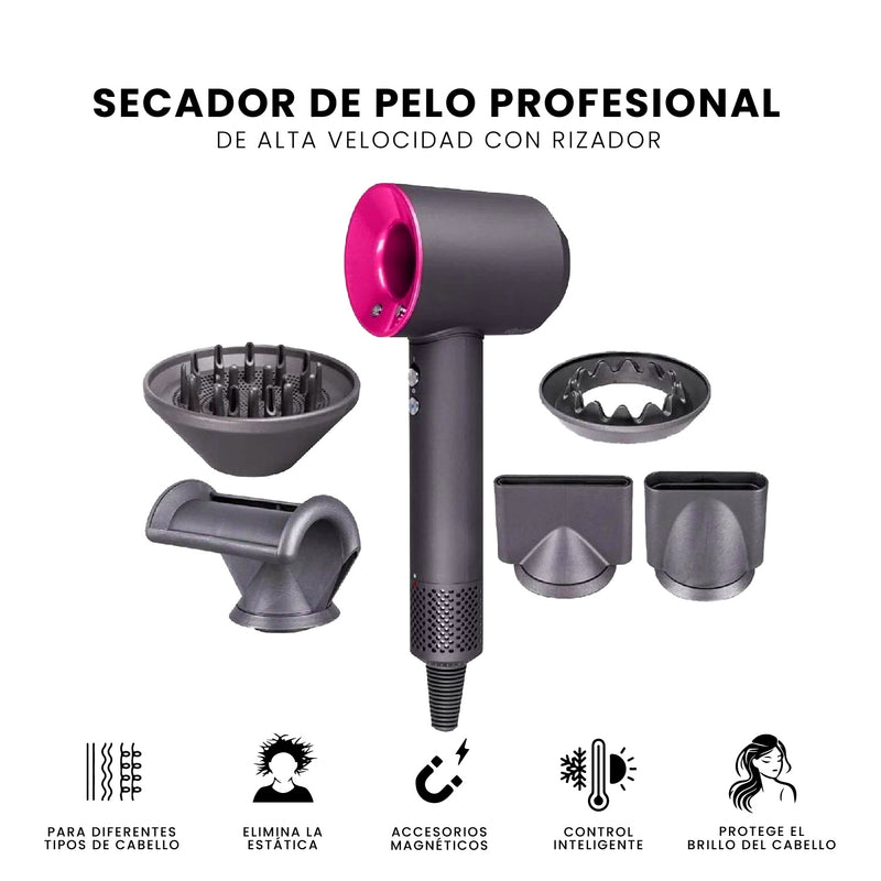Secador Dys Pro Para Cabello Con Accesorios Boquillas