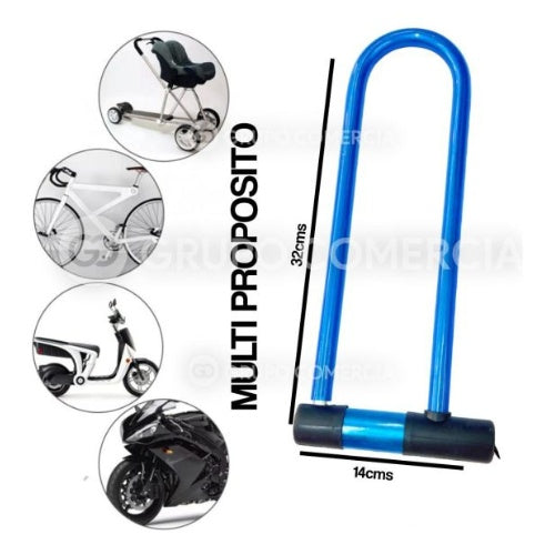 Candado Para Moto O Bicicleta De Seguridad Aro Largo