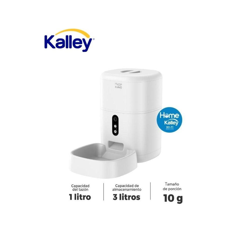Comedero Automatico Inteligente Kalley Wifi 3L Para Perros Y Gatos