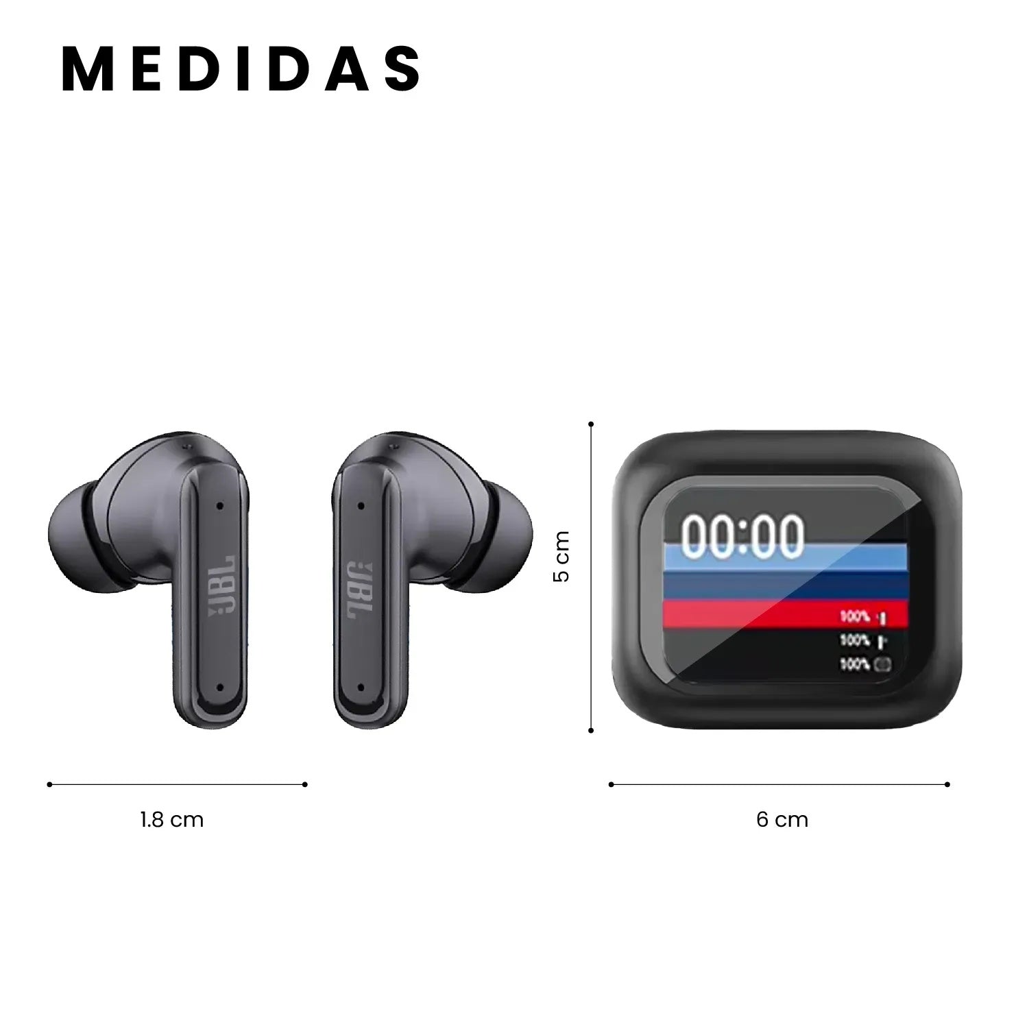 Audifonos Bluetooth Jbl Pro Tour 4 Tactil Full Color Replic Sonido Mega Bass