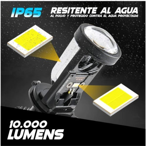 Bombillo Led Para Moto Carro Universal H4 10.000 Lumens