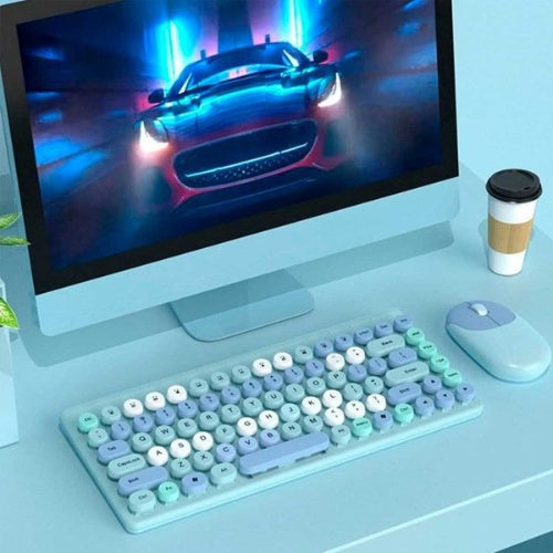 Kit Teclado + Mouse Inalambrico Usb Ergonomico Original