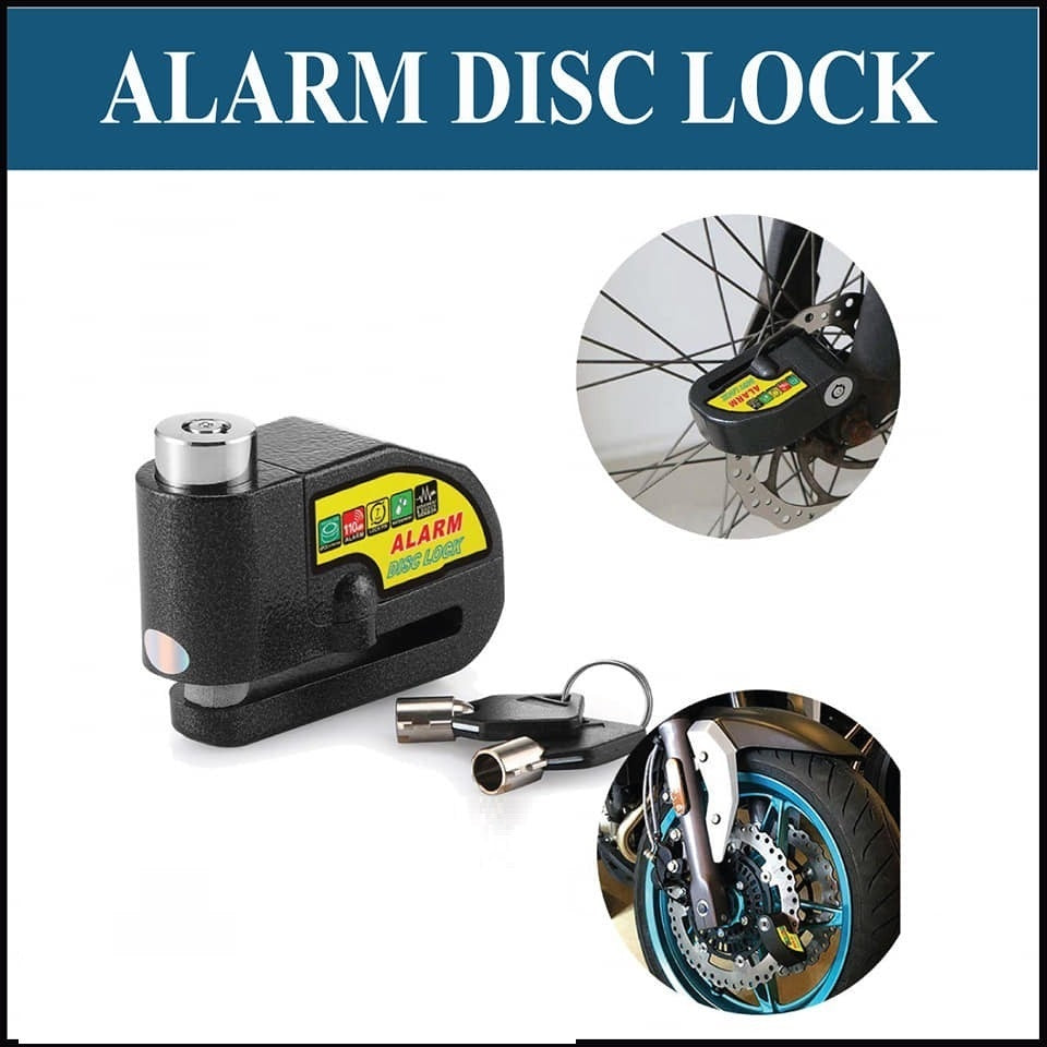 Candado Moto Alarma Freno De Disco Original Premium 2 Llaves