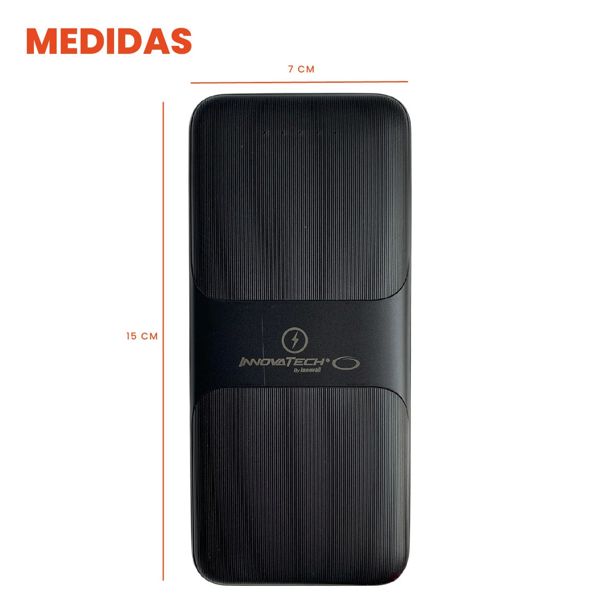Power Bank Carga Inalambrica Y Cable 10.000Mah Carga Rapida Innovo