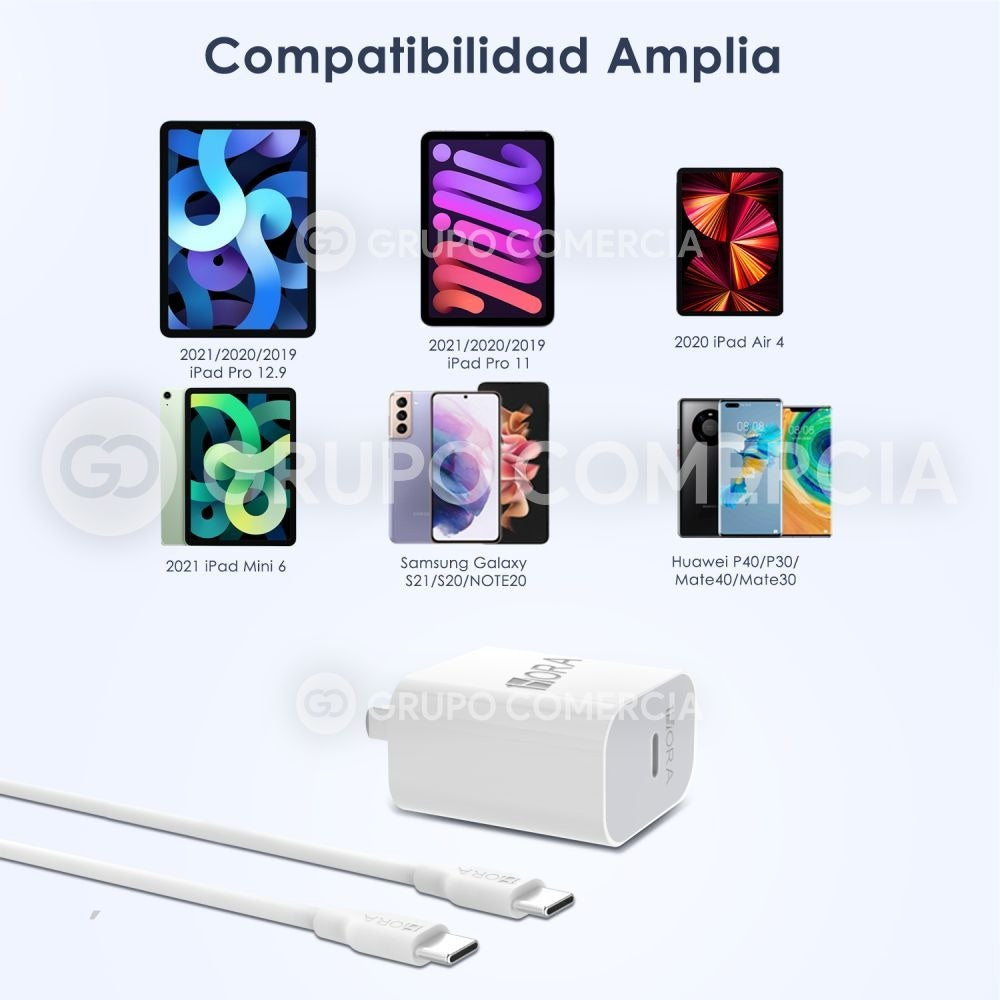 Cargador Potente Para Celular 20W Tipo C A Tipo C Original