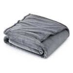 Cobija Termica 180X240 Cm Suave Terciopelo Gris