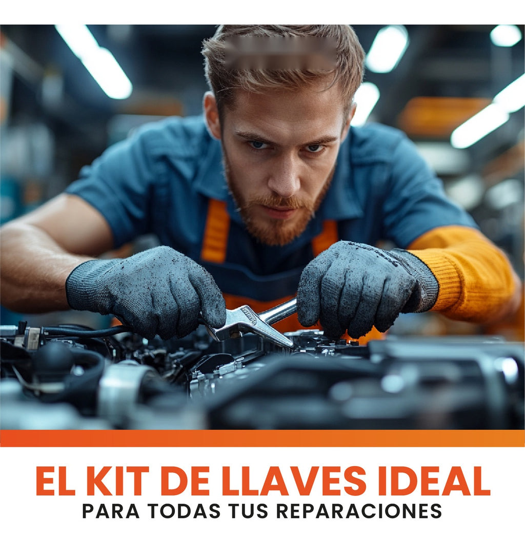 Juego De Llaves Mixtas Rachet Estuche 7 Piezas Chrome Vanadium