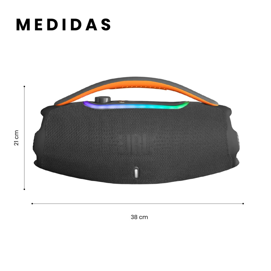 Parlante Grande Potente Jbl Boom Box 3 60W Bluetooth Negro Mega Bass Imitacion