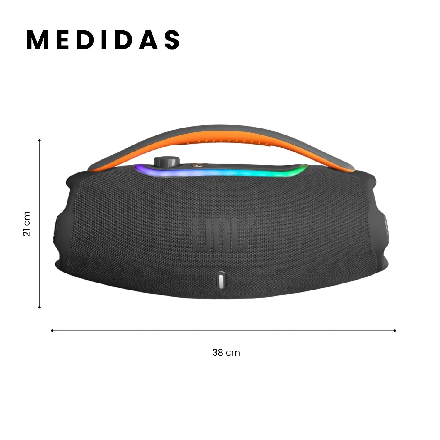 Parlante Grande Potente Jbl Boom Box 3 60W Bluetooth Negro Mega Bass Imitacion