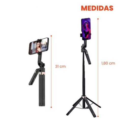 Palo Selfie Tripode Ia Inteligente Seguimiento Bluetooth 180