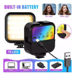 Luz Led Celular Camara Video Rgb Portable Spot Recargable