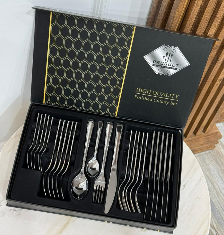 Set De Cubiertos De 24 Piezas Acero Inoxidable Original
