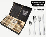 Set De Cubiertos De 24 Piezas Acero Inoxidable Original